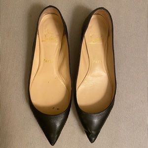 Louboutin pointed toe flats
